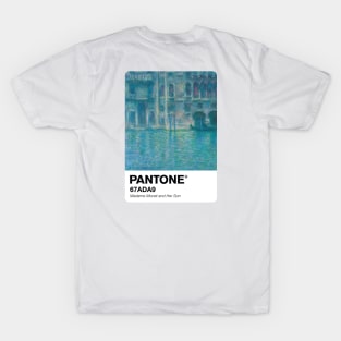 PANTONE MONET - PANTONE Palazzo da Mula, Venice (1908) by Claude Monet Poster T-Shirt